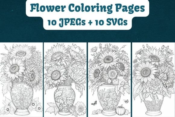 Download Flower Coloring Pages for Teens &amp; Adults - Coloring pages Collection