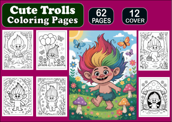 Download Cute Trolls Coloring Pages for Kids - Coloring pages Collection