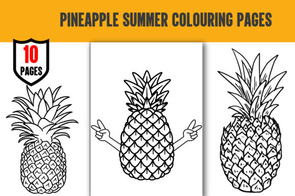 Download Pineapple Summer Colouring Pages-kdp - Summer colouring page Collection