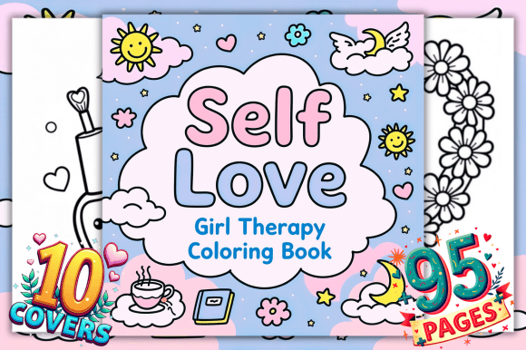 Download Self Love Girl Therapy Coloring Pages - Coloring pages Collection