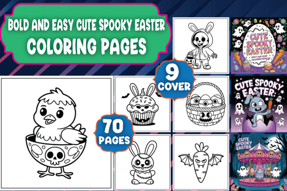 Download 70 Cute Spooky Easter Coloring Pages - Coloring pages Collection