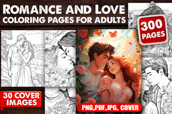 Download 300 Romance and Love Coloring Pages - Coloring pages Collection