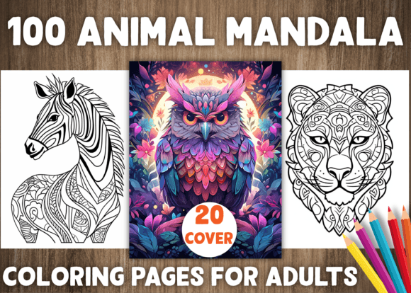 Download 100 Animal Mandala Coloring Pages - KDP - Coloring pages Collection
