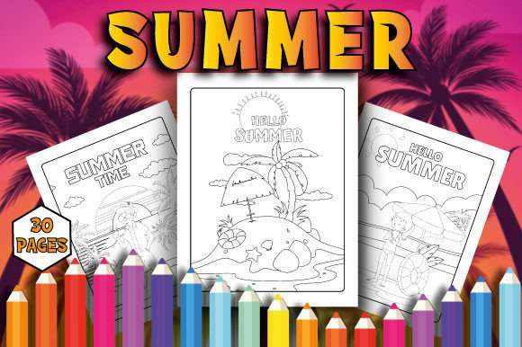 Download Summer Coloring Pages for Kids - Coloring pages Collection