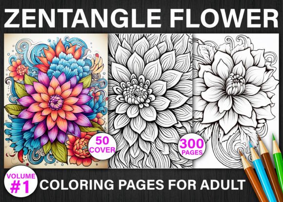 Download 300+ Zentangle Flower Coloring Pages - Coloring pages Collection