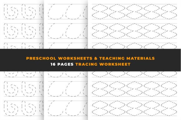 Download Preschool Worksheets &amp; Tracing Shapes - Premium Bundle