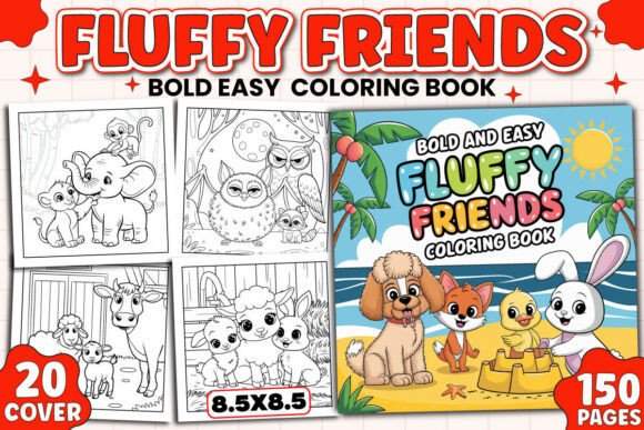 Download Bold Easy Fluffy Friends Coloring Pages - Coloring pages Collection