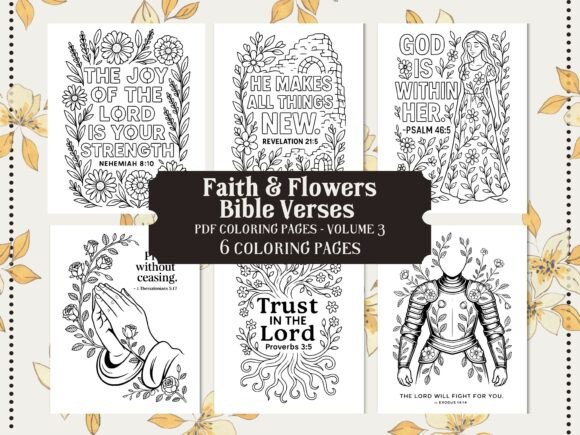 Download Faith &amp; Flowers Christian Coloring Pages - Coloring pages Collection