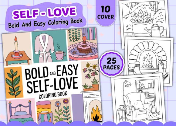 Download Self Love Bold and Easy Coloring Pages - Coloring pages Collection