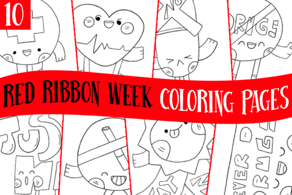 Download Red Ribbon Week Coloring Pages for Kids - Coloring pages Collection