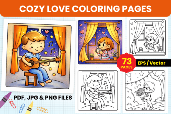Download Cozy Love Doodles Coloring Pages for Tee - Coloring pages Collection