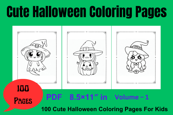 Download 100 Cute Halloween Coloring Pages - Coloring pages Collection