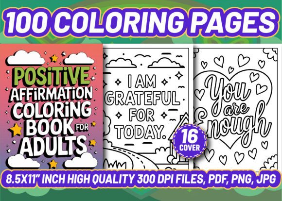Download 100 Positive Affirmation Coloring Pages - Coloring pages Collection