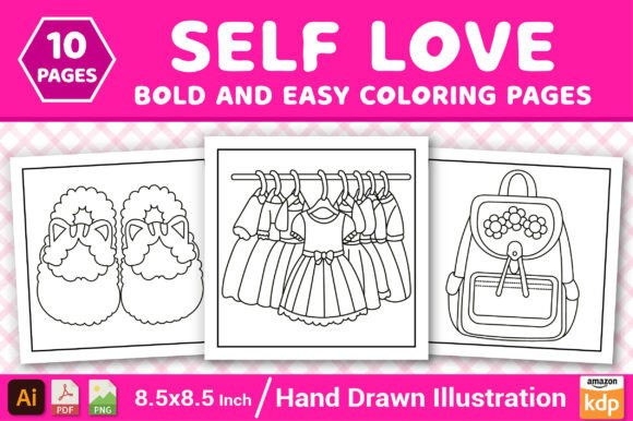 Download Self-Love Bold and Easy Coloring Pages - Coloring pages Collection