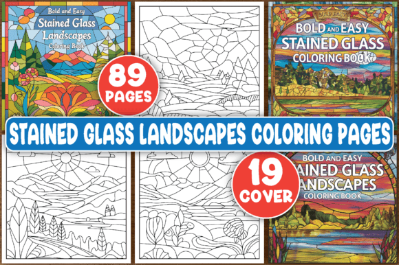 Download Stained Glass Landscapes Coloring Pages - Coloring pages Collection