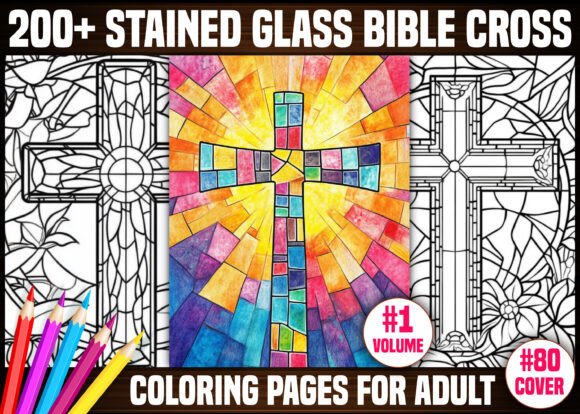 Download Stained Glass Bible Cross Coloring Pages - Coloring pages Collection
