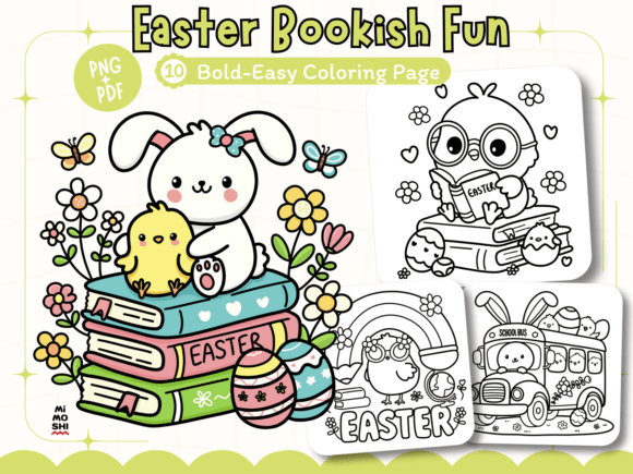 Download Easter Bookish Fun Coloring Pages - Coloring pages Collection