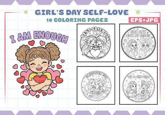 Download Girl’s Day Self-Love Coloring Pages - Coloring pages Collection