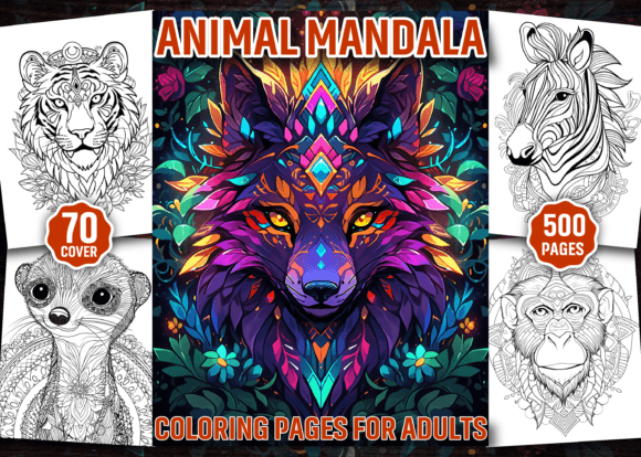 Download 500 Animal Mandala Coloring Pages - Coloring pages Collection