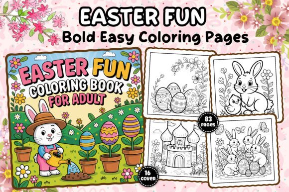 Download Easter Fun Coloring Pages for Adult - Coloring pages Collection