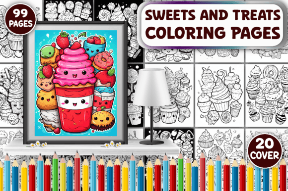 Download Sweets &amp; Treats Coloring Pages for Adult - Coloring pages Collection