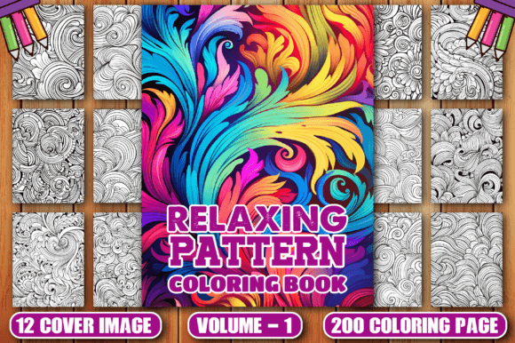 Download 200 Relaxing Pattern Coloring Pages -KDP - Coloring pages Collection