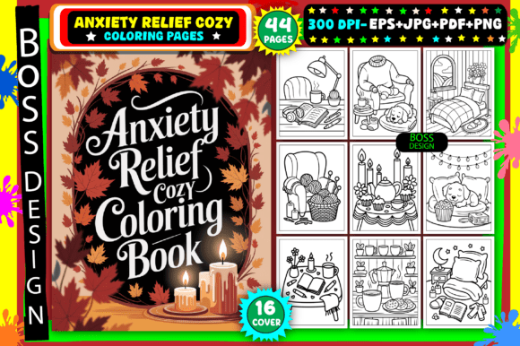 Download Anxiety Relief Cozy Coloring Pages - Coloring pages Collection