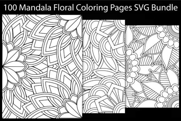 Download Mandala Floral Coloring Pages SVG Bundle - Coloring pages Collection