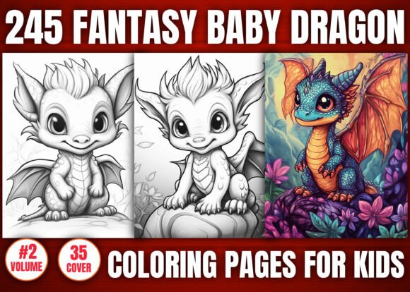 Download 245 Fantasy Baby Dragon Coloring Pages - Coloring pages Collection