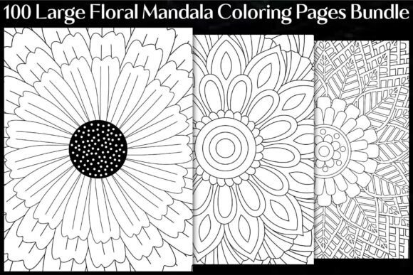 Download Large Floral Mandala Coloring Pages - Coloring pages Collection
