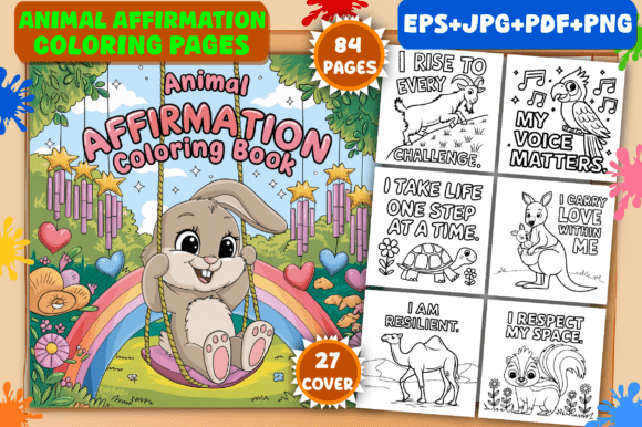 Download Animal Affirmation Coloring Pages - Coloring pages Collection