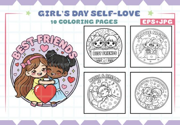 Download Girl’s Day Self-Love Coloring Pages - Coloring pages Collection