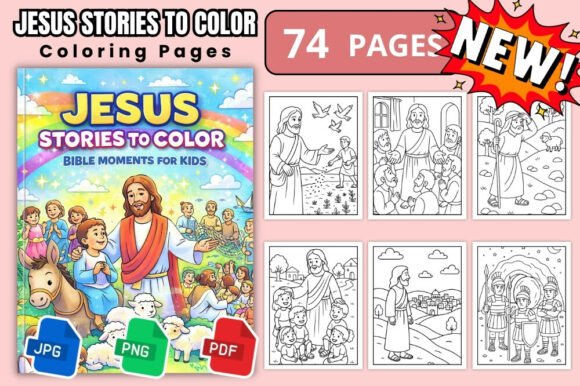 Download Jesus Stories Bible Coloring Pages Book - Coloring pages Collection