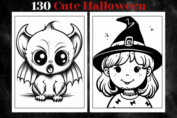 Download 130 Halloween Coloring Pages for Kids - Coloring pages Collection