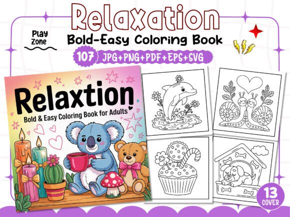 Download Bold and Easy Relaxation Coloring Pages - Coloring pages Collection