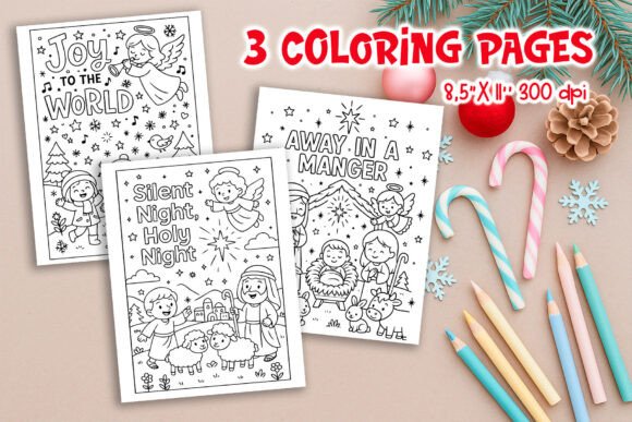 Download Christian Christmas Coloring Pages PNG - Coloring pages Collection
