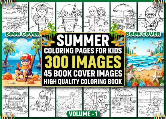 Download 300 Summer Coloring Pages for Kids - KDP - Coloring pages Collection