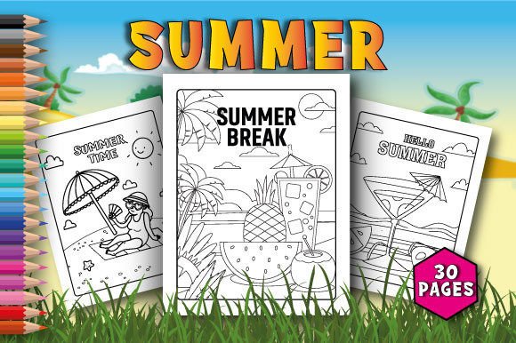 Download Summer Coloring Pages for Kids - Coloring pages Collection