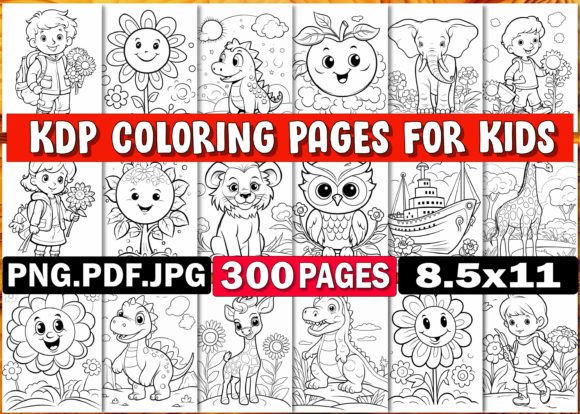 Download 300 KDP Coloring Pages for Kids - Coloring pages Collection