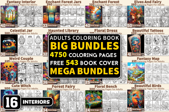 Download 4750 Big Adults Coloring Pages Bundle - Coloring pages Collection