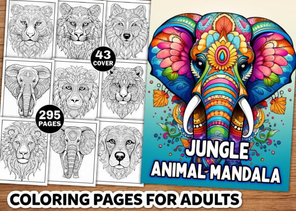 Download Jungle Animal Mandala Coloring Pages - Coloring pages Collection