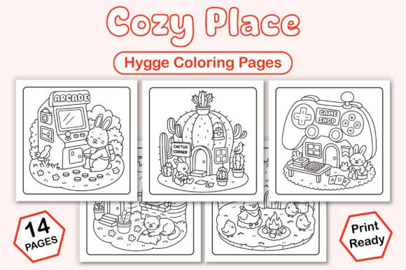 Download Cozy Place Hygge Coloring Pages - Coloring pages Collection