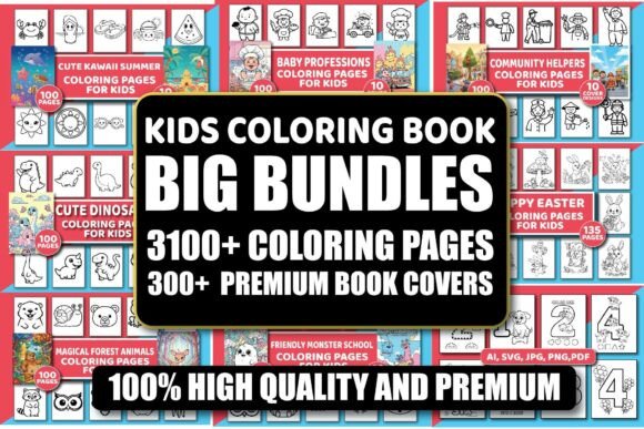 Download 3100+ Kids Coloring Pages Mega Bundle - Coloring pages Collection