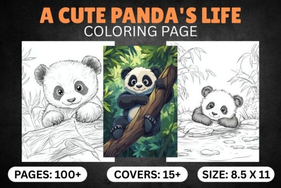 Download A Cute Panda's Life Coloring Pages - Coloring pages Collection