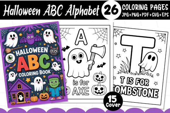 Download Halloween ABC Alphabet Coloring Pages - Coloring pages Collection