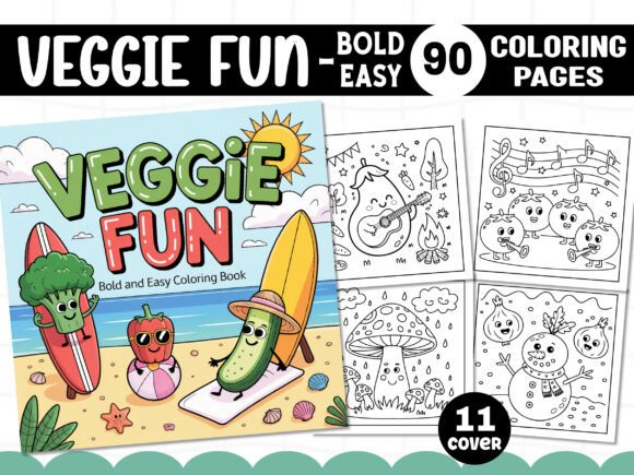 Download Bold and Easy Veggie Fun Coloring Pages - Coloring pages Collection