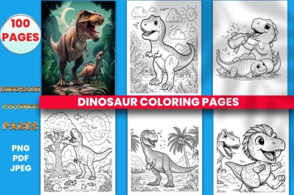 Download 100 Dinosaur Coloring Pages for Kids. - Coloring pages Collection