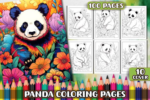 Download Panda Coloring Pages for KDP Interior - Coloring pages Collection