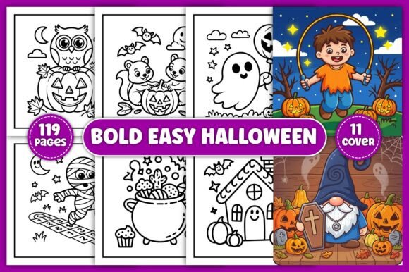 Download Bold &amp; Easy Halloween Coloring Pages - Coloring pages Collection