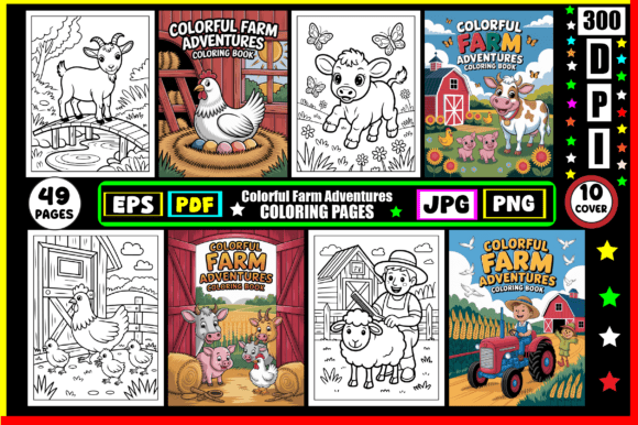 Download Colorful Farm Adventures Coloring Pages - Coloring pages Collection